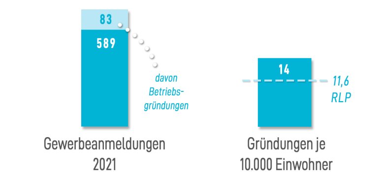 Statistiken Gründungen 2021 Cochem-Zell