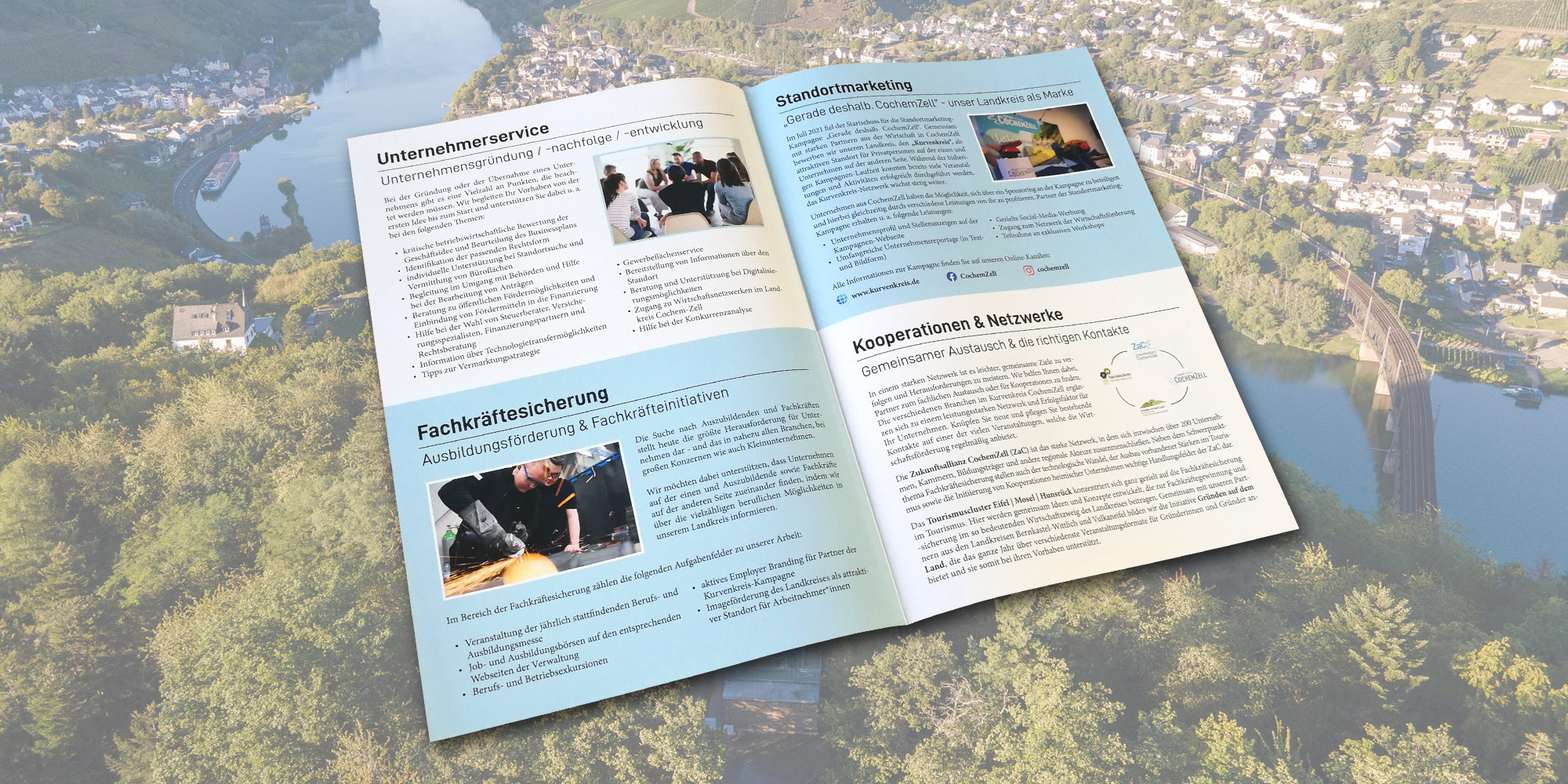 Der neue Flyer der Wirtschaftsförderung CochemZell