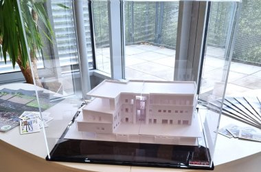Das 3D-Modell deutet an, wie das Cochem House nach Projektfertigstellung einmal aussehen wird