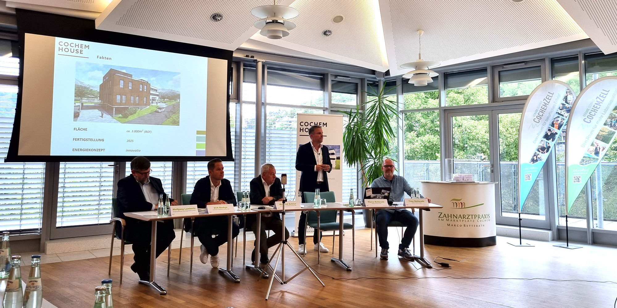 Kurvenkreis - Pressekonferenz Cochem House Während der Pressekonferenz zum Cochem House in der Kreisverwaltung Cochem-Zell