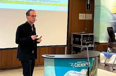 Christian Schoon von der Prognos AG bei seinem Vortrag auf der ZaC-Konferenz in Cochem