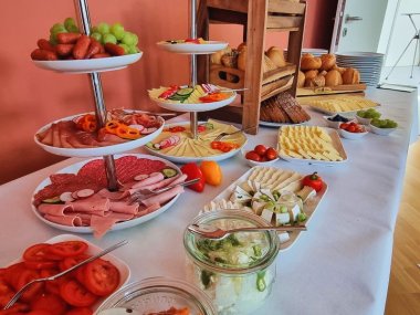 Frühstücksbuffet beim Unternehmerfrühstück in Cochem.