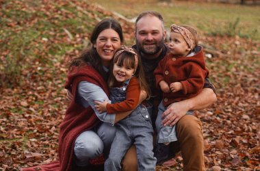 Herbstfoto von Familie Wendels vom Naturerlebnishof Vulkaneifel