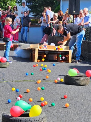 Das Bällerennen auf der Alfler Kirmes