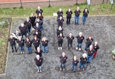 Gruppenfoto anlässlich des 45-jährigen Jubiläums der Kirchspielmusikanten