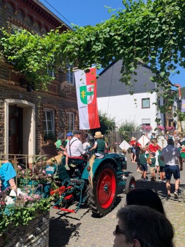 Umzug Winzerfest Foto vom Festumzug beim Bruttiger Winzerfest