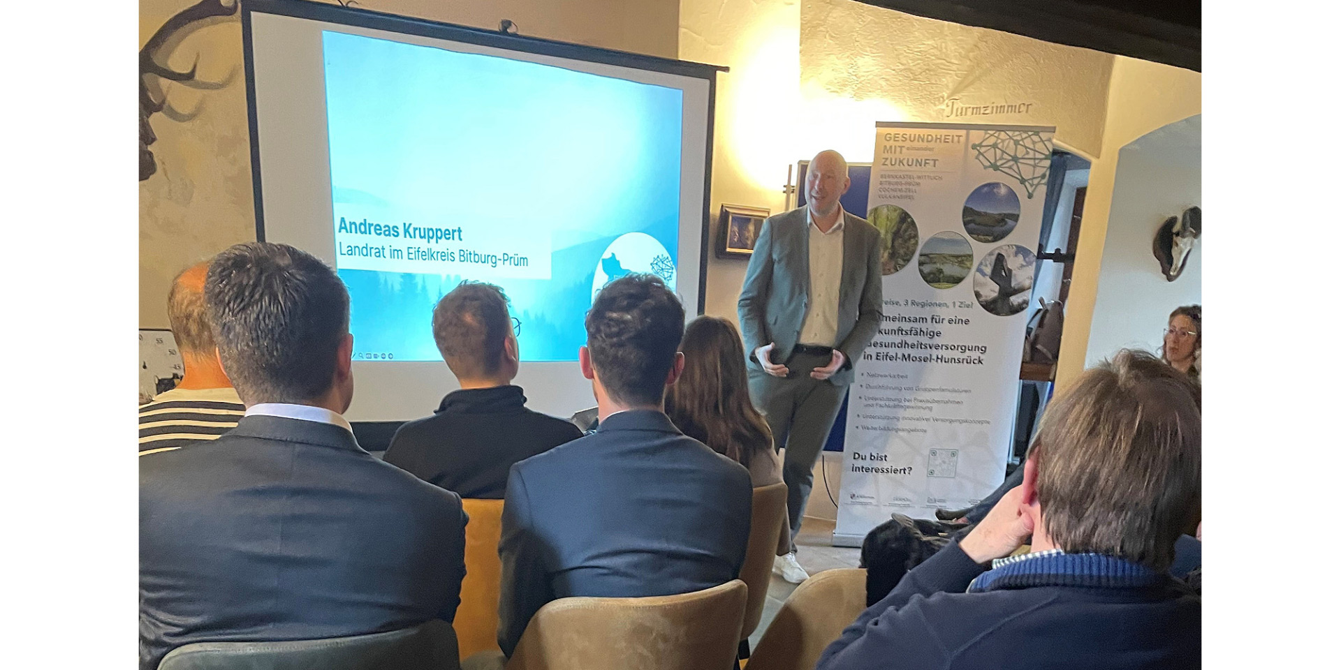 Landrat Andreas Kruppert beim HeimspielPlus in Bitburg