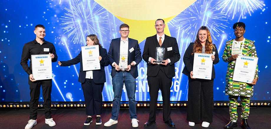 Hassane Barro mit den weiteren Preisträgern bei der Preisverleihung Fleisch Star 2026