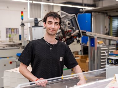 Ein Kollege der Firma Lohmann Druck 