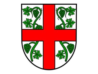 Das Ortswappen von Valwig ist zu sehen