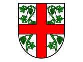 Das Ortswappen von Valwig ist zu sehen
