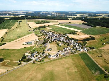 Luftaufnahme der Ortsgemeinde Haserich im Landkreis CochemZell