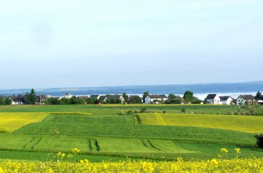 Blick auf die Ortsgemeinde Liesenich, Kurvenkreis CochemZell