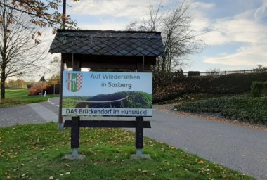 Ortsschild der Ortsgemeinde Sosberg in CochemZell