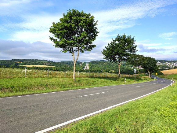 Straßenkurve bei Kaisersesch im Kurvenkreis CochemZell