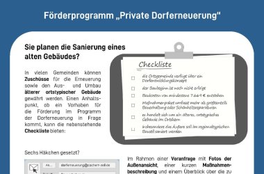 Informationen zur Privaten Dorferneuerung im Kurvenkreis CochemZell